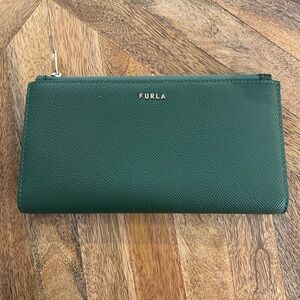 Furla Forest Green Leather Wallet